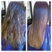 before and after Omniá Coffee Hair Reducer Treatment Kit Formaldehyde Free