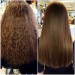 Before and After using Morrocan Brazilian Hair Treatment Blow Dry